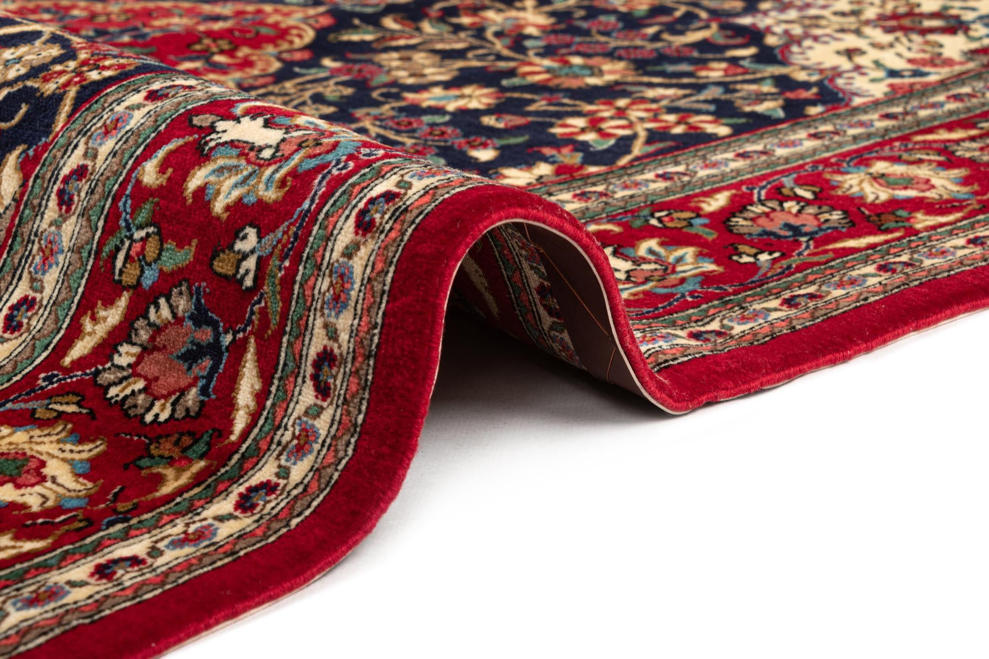 4' 8 x 6' 6 Hand Knotted Qom Persian Rug