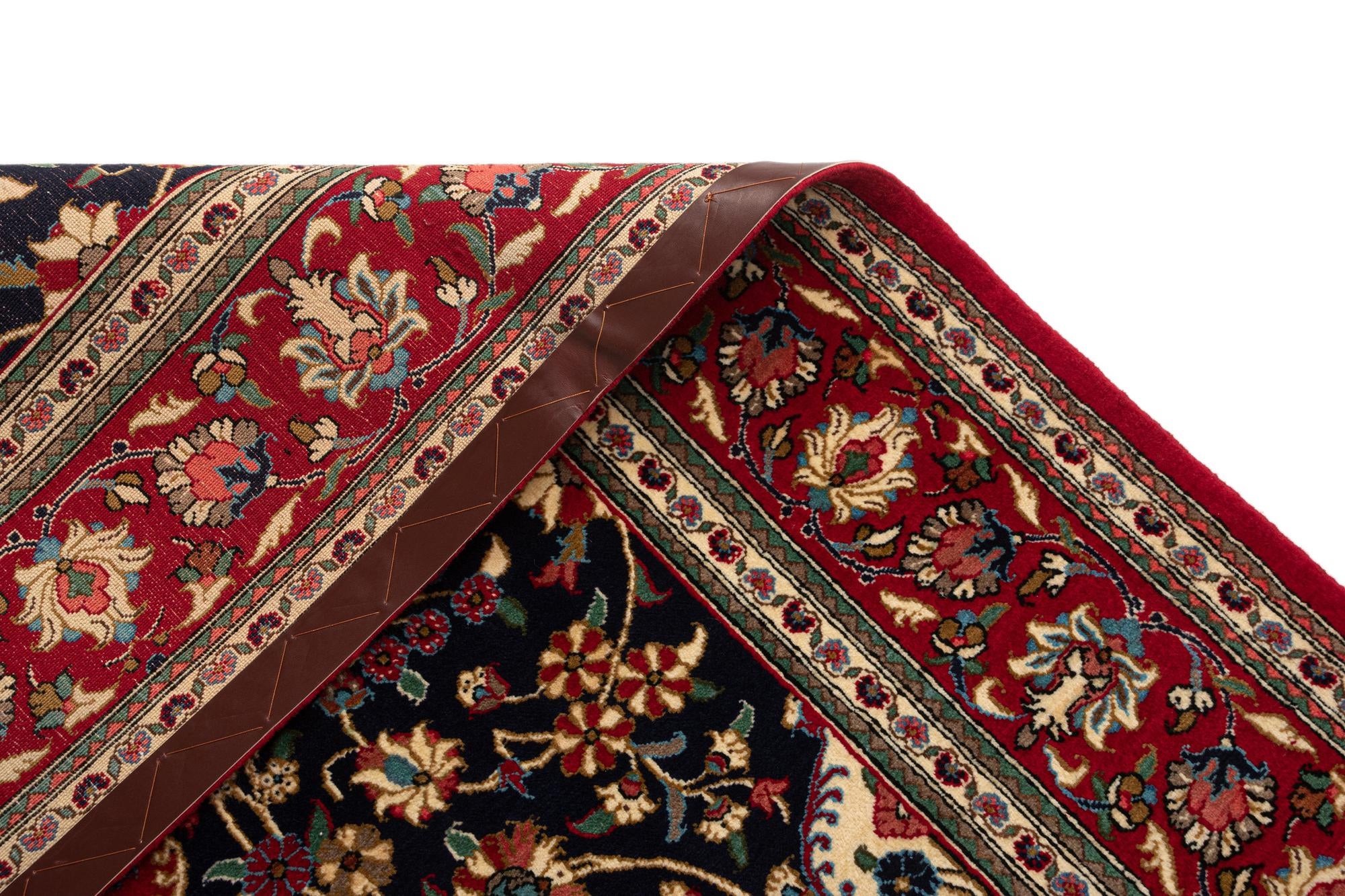 4' 8 x 6' 6 Hand Knotted Qom Persian Rug
