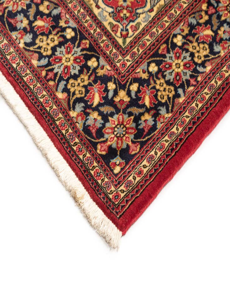 Detail image of 4' 8 x 6' 9  Hand Knotted Qom Persian Rug