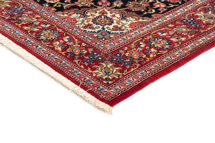 Detail image of 4' 8 x 6' 9 Hand Knotted Qom Persian Rug
