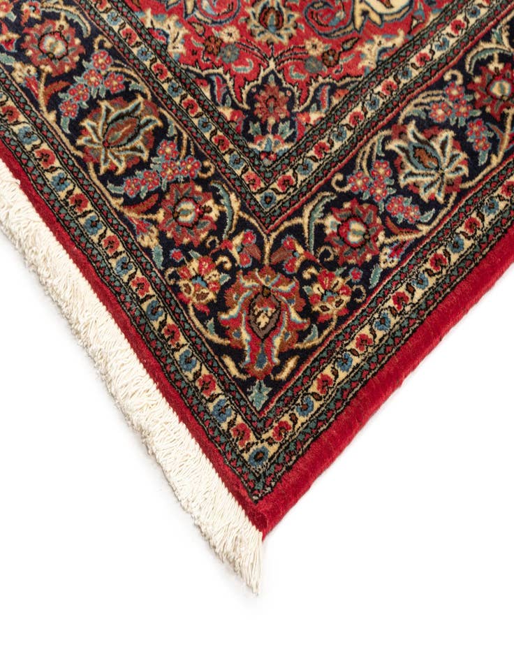 Detail image of 4' 9 x 6' 10  Hand Knotted Qom Persian Rug