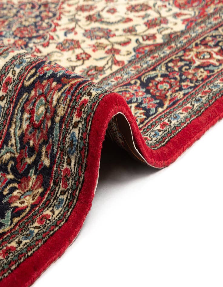 Detail image of 4' 9 x 6' 10  Hand Knotted Qom Persian Rug