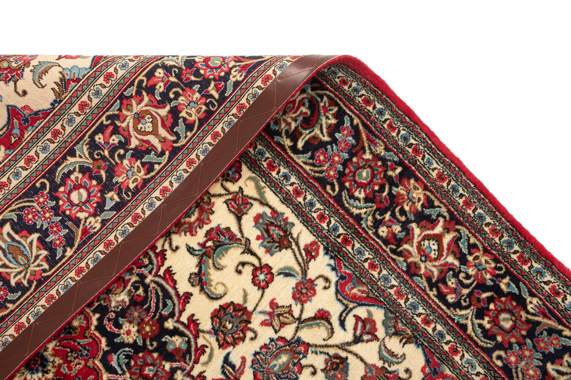 4' 9 x 6' 10 Hand Knotted Qom Persian Rug
