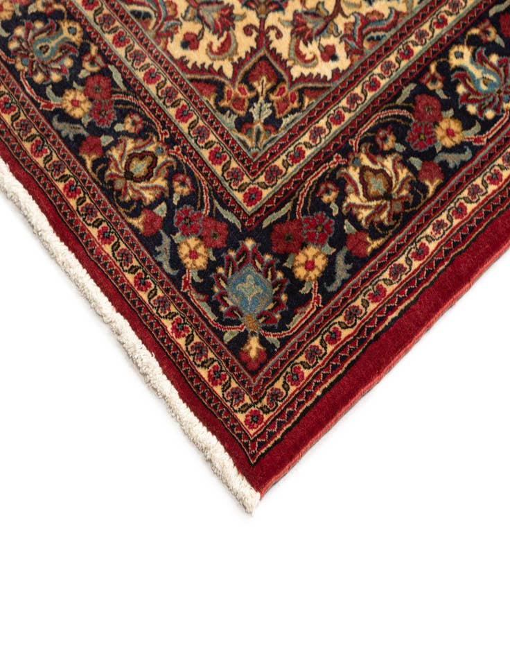 Detail image of 4' 7 x 6' 8  Hand Knotted Qom Persian Rug