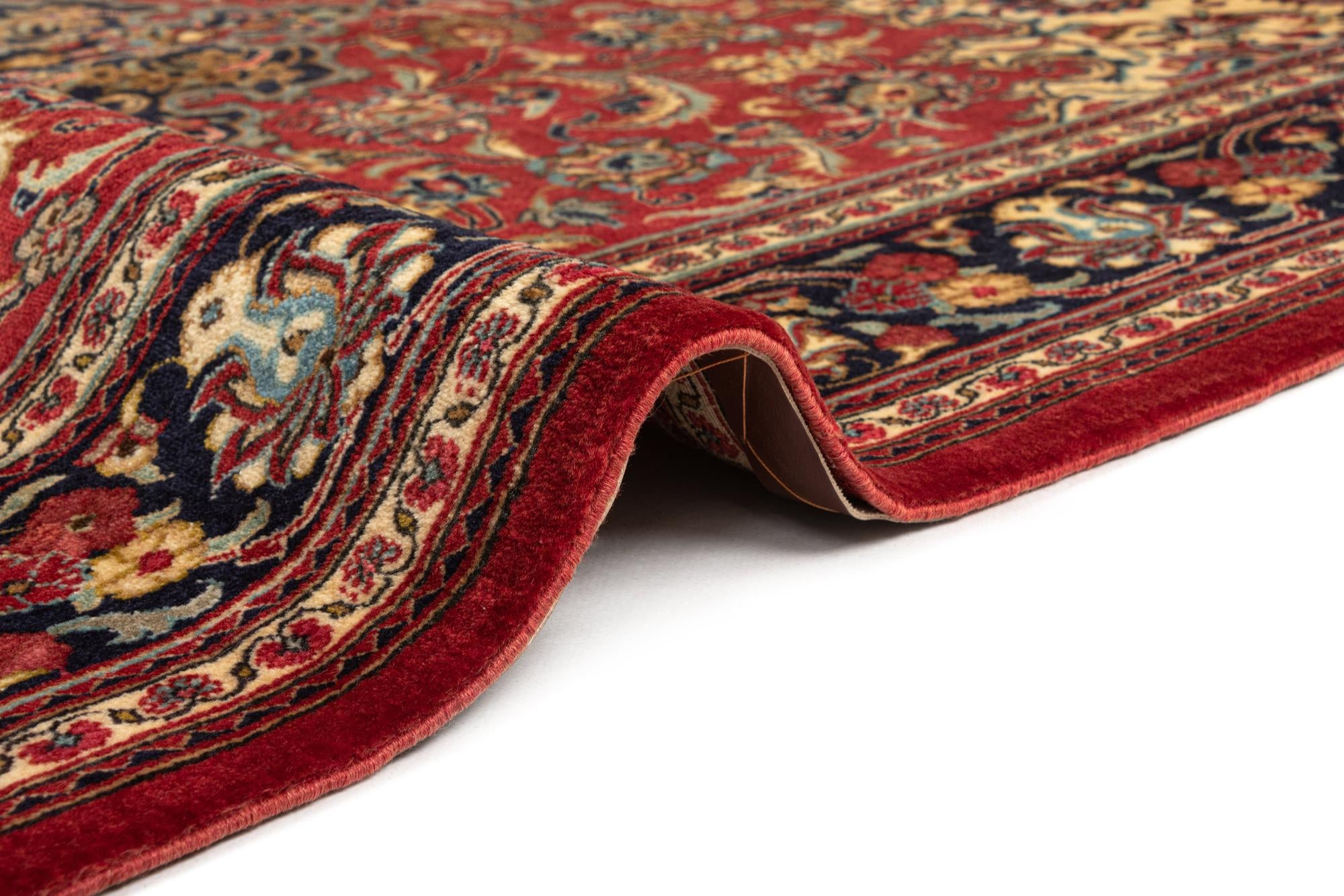 4' 7 x 6' 8 Hand Knotted Qom Persian Rug