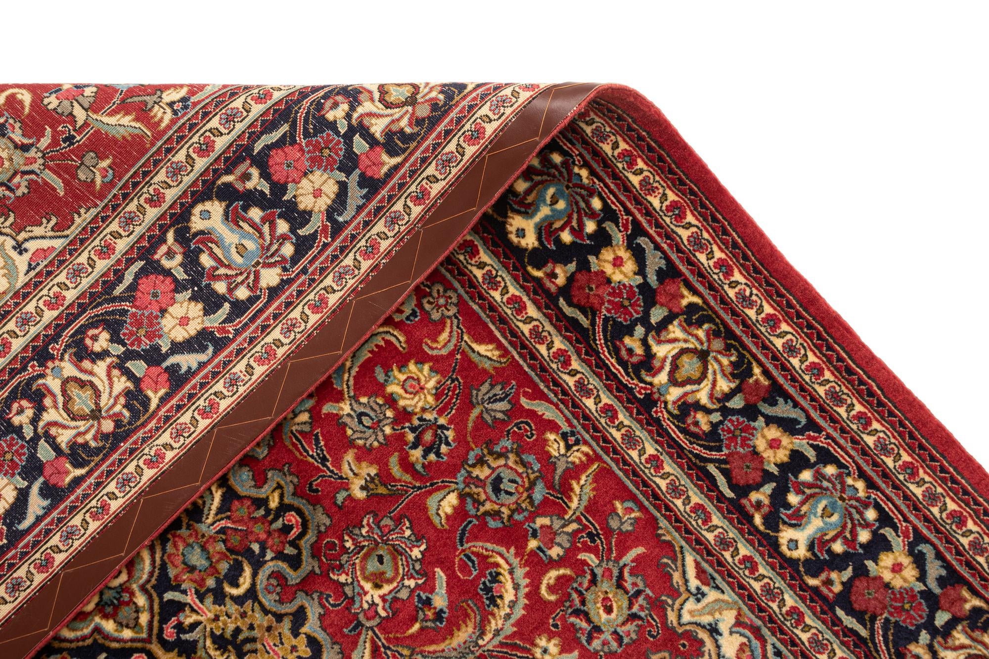4' 7 x 6' 8 Hand Knotted Qom Persian Rug