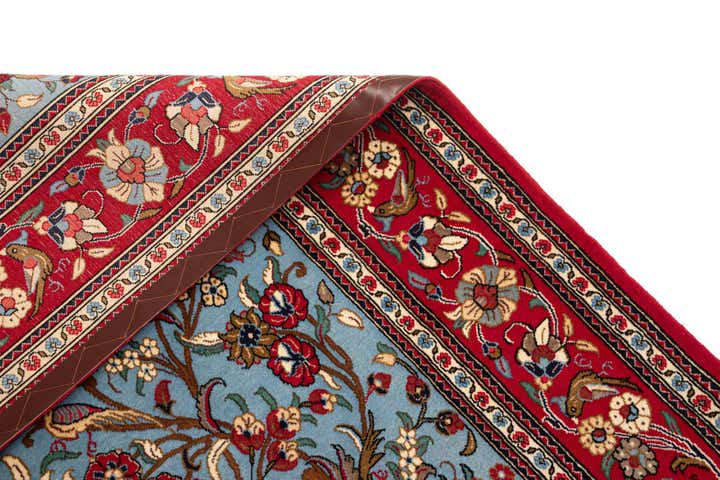 150cm x 210cm Handgeknüpft Qom Persisch Teppich
