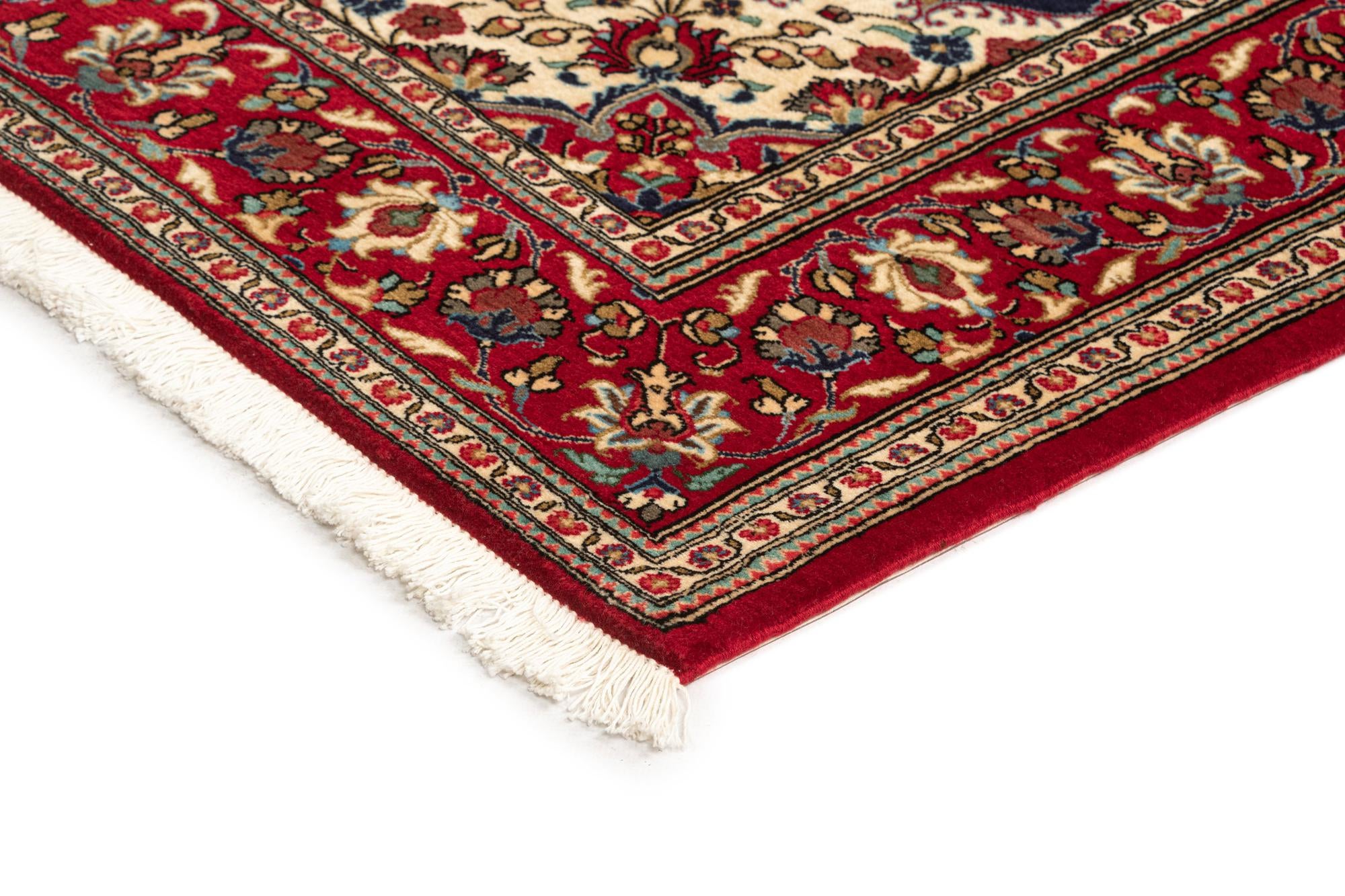 4' 11 x 6' 4 Hand Knotted Qom Persian Rug