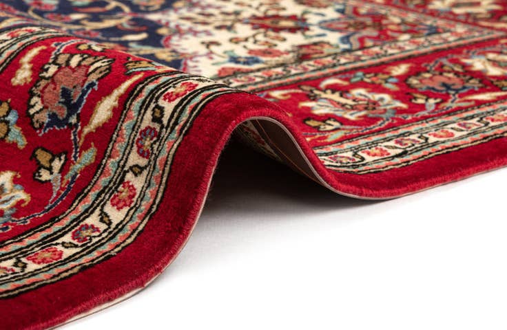 Detail image of 4' 11 x 6' 4 Hand Knotted Qom Persian Rug