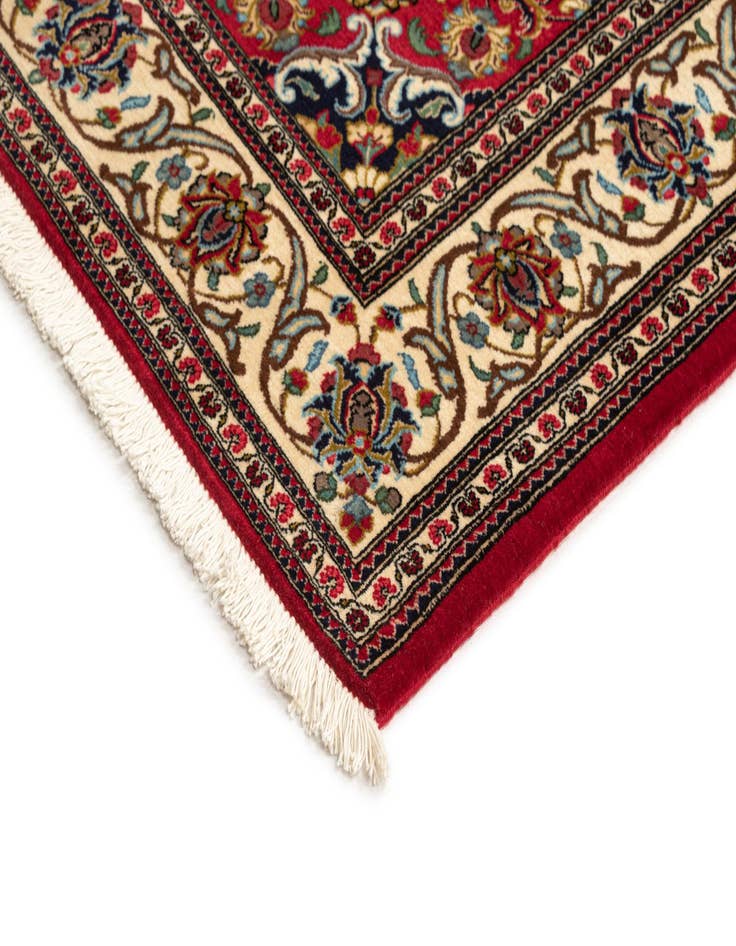 Detail image of 4' 10 x 7' 3  Hand Knotted Qom Persian Rug