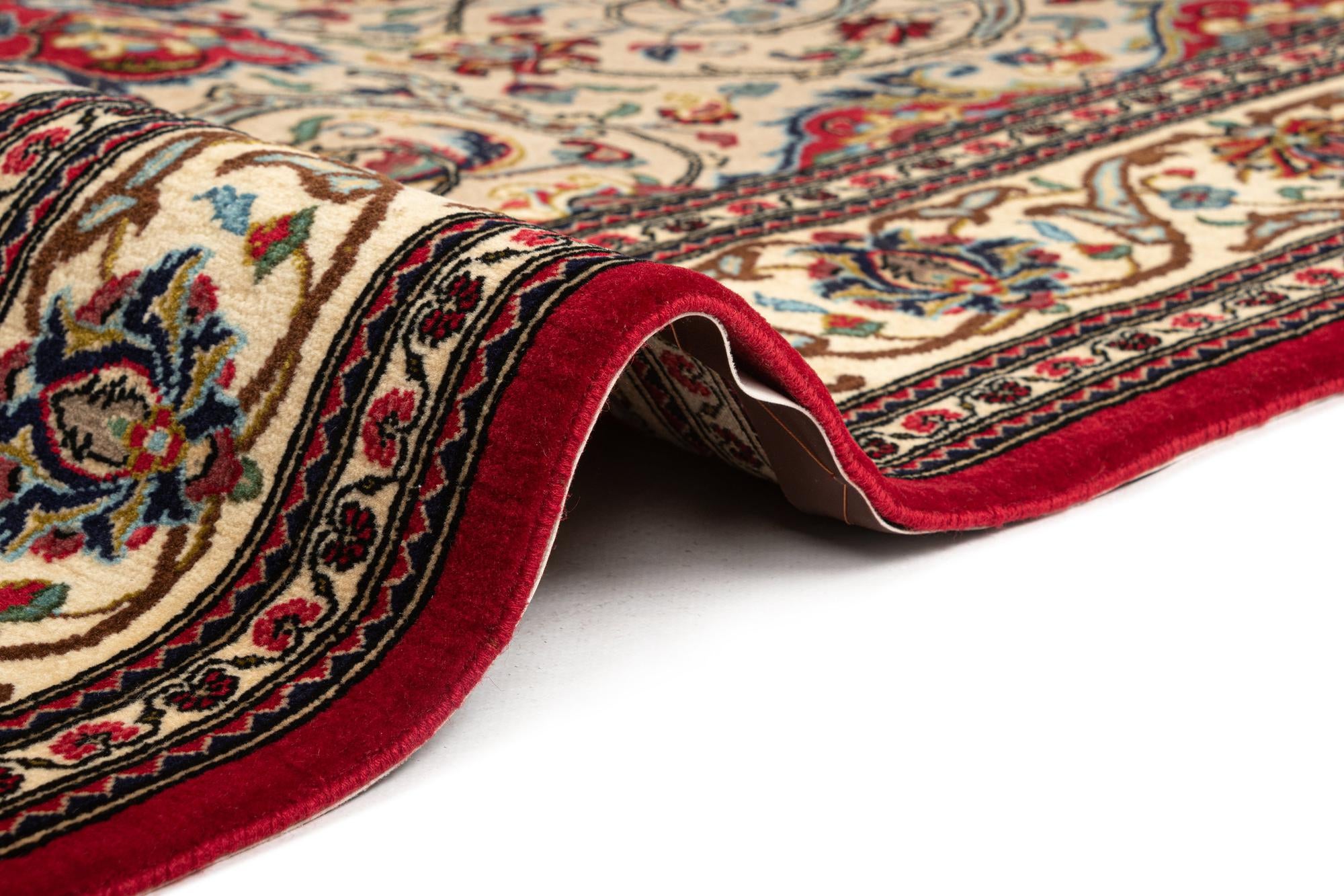 4' 10 x 7' 3 Hand Knotted Qom Persian Rug