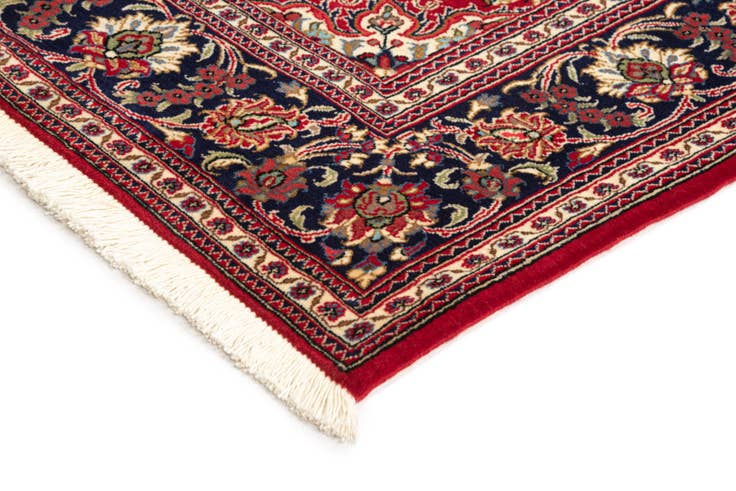 Detail image of 4' 6 x 6' 10 Hand Knotted Qom Persian Rug