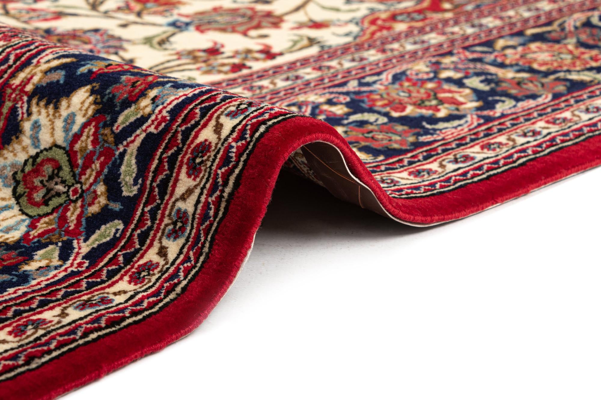 4' 6 x 6' 10 Hand Knotted Qom Persian Rug