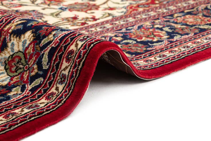 Detail image of 4' 6 x 6' 10 Hand Knotted Qom Persian Rug