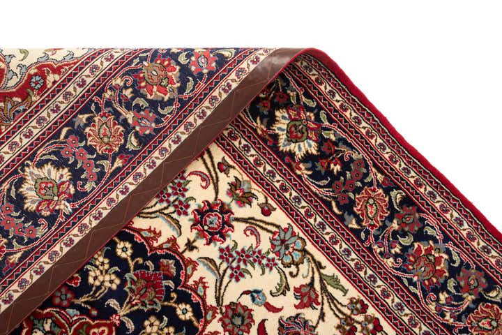 4' 6 x 6' 10 Hand Knotted Qom Persian Rug