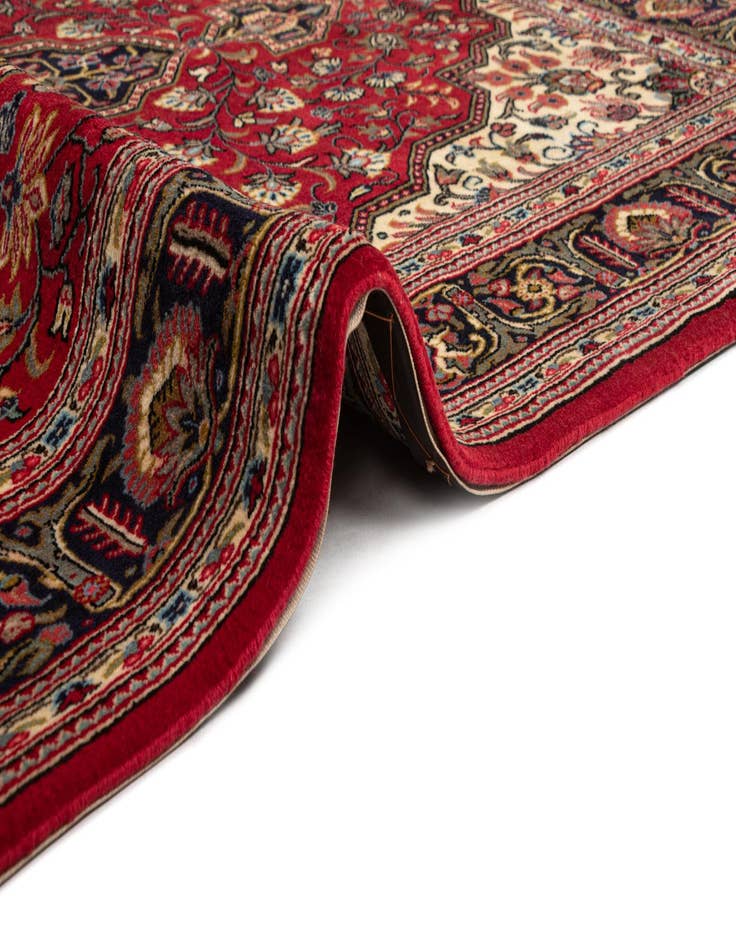 Detail image of 4' 5 x 6' 10  Hand Knotted Qom Persian Rug