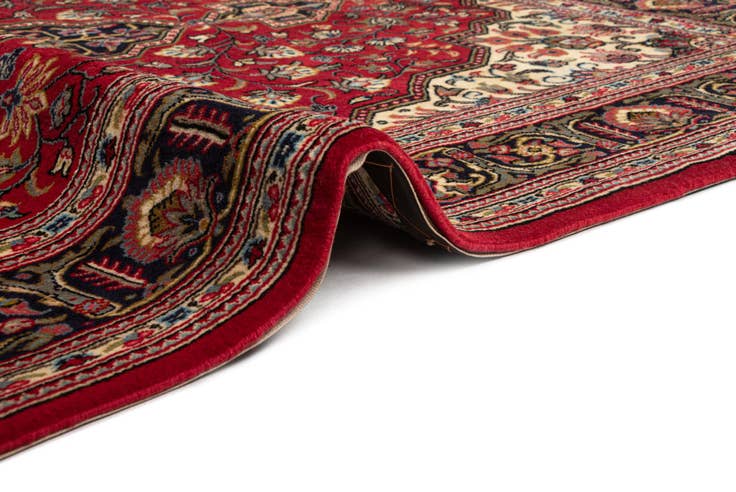 Detail image of 4' 5 x 6' 10 Hand Knotted Qom Persian Rug