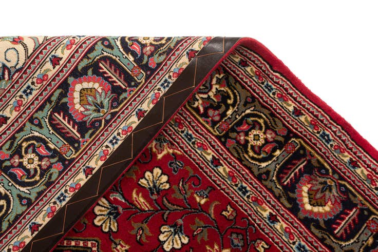 Detail image of 4' 5 x 6' 10 Hand Knotted Qom Persian Rug