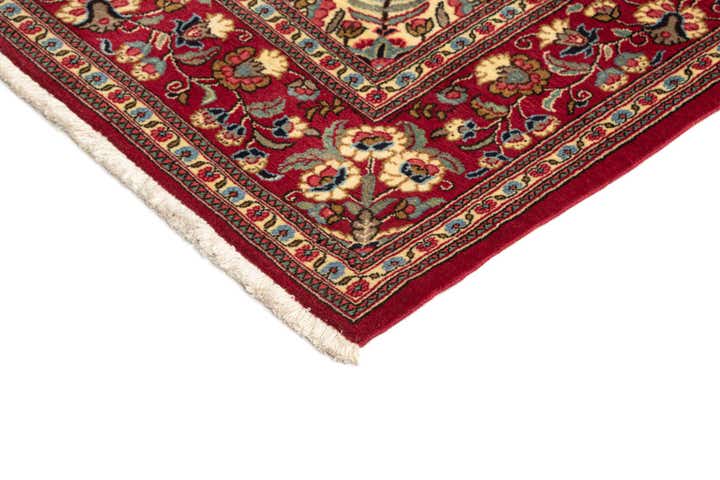 4' 9 x 7' 2 Hand Knotted Qom Persian Rug