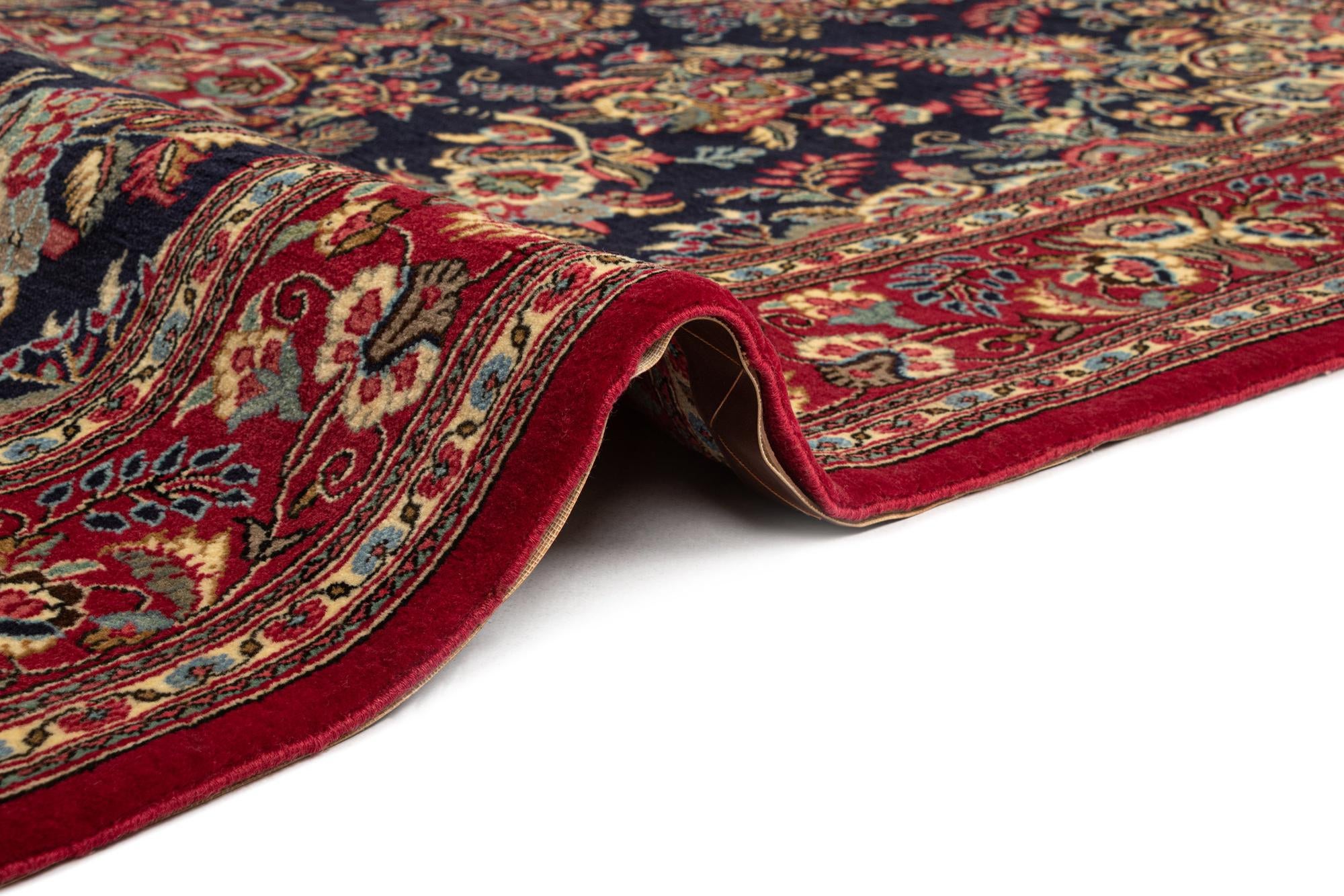 4' 9 x 7' 2 Hand Knotted Qom Persian Rug