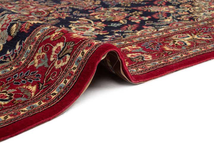 4' 9 x 7' 2 Hand Knotted Qom Persian Rug