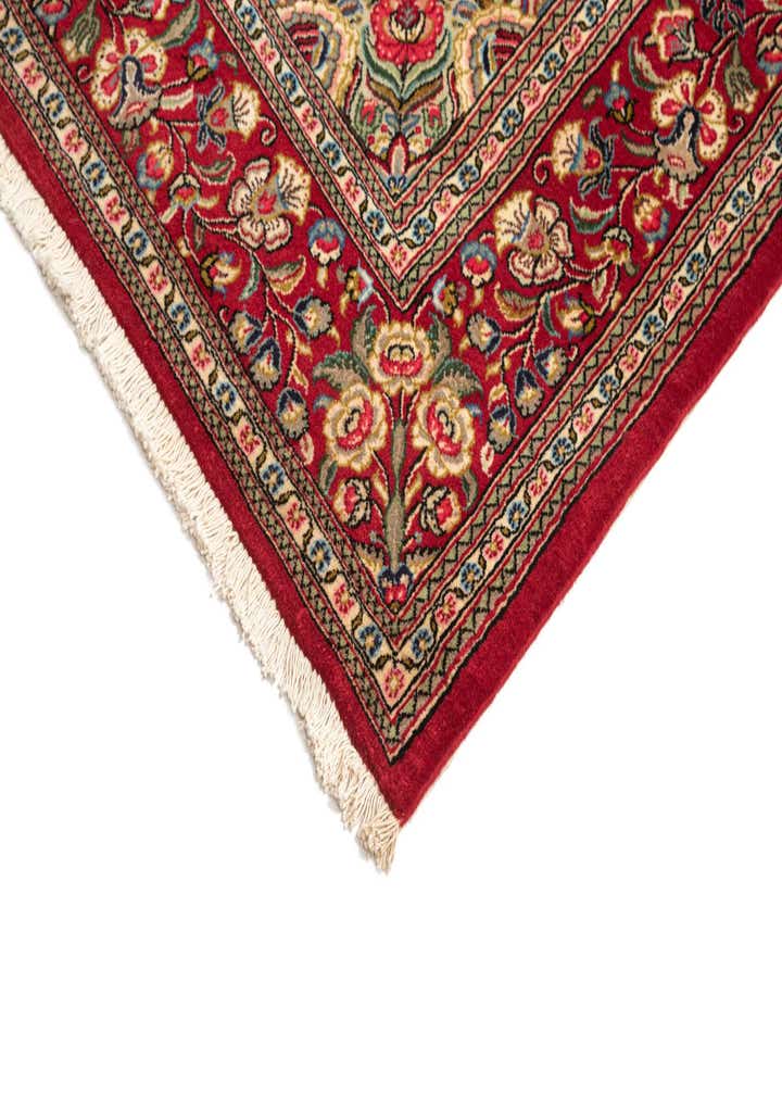 4' 9 x 7' 1 Hand Knotted Qom Persian Rug