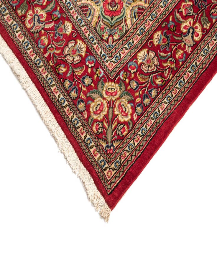 Detail image of 4' 9 x 7' 1  Hand Knotted Qom Persian Rug