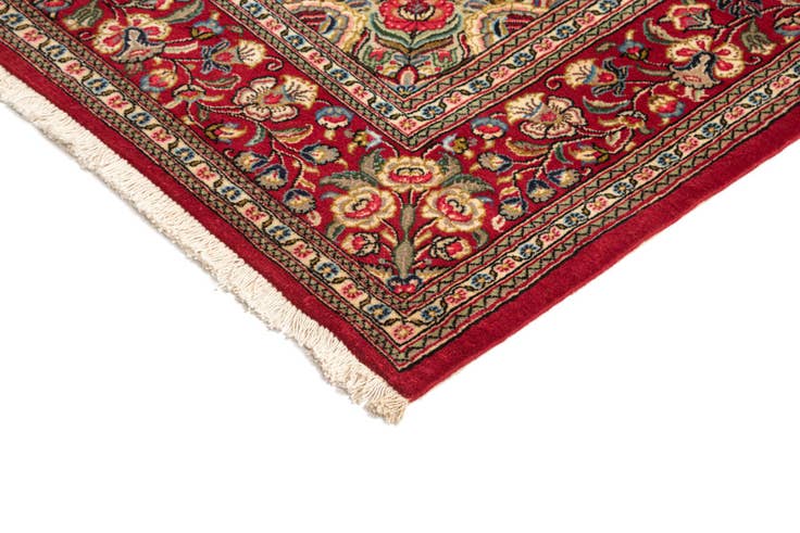 Detail image of 4' 9 x 7' 1 Hand Knotted Qom Persian Rug