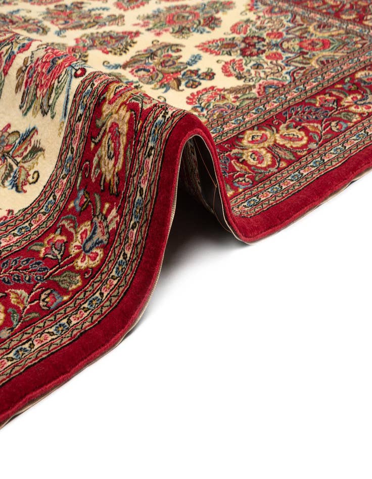 Detail image of 4' 9 x 7' 1 Hand Knotted Qom Persian Rug
