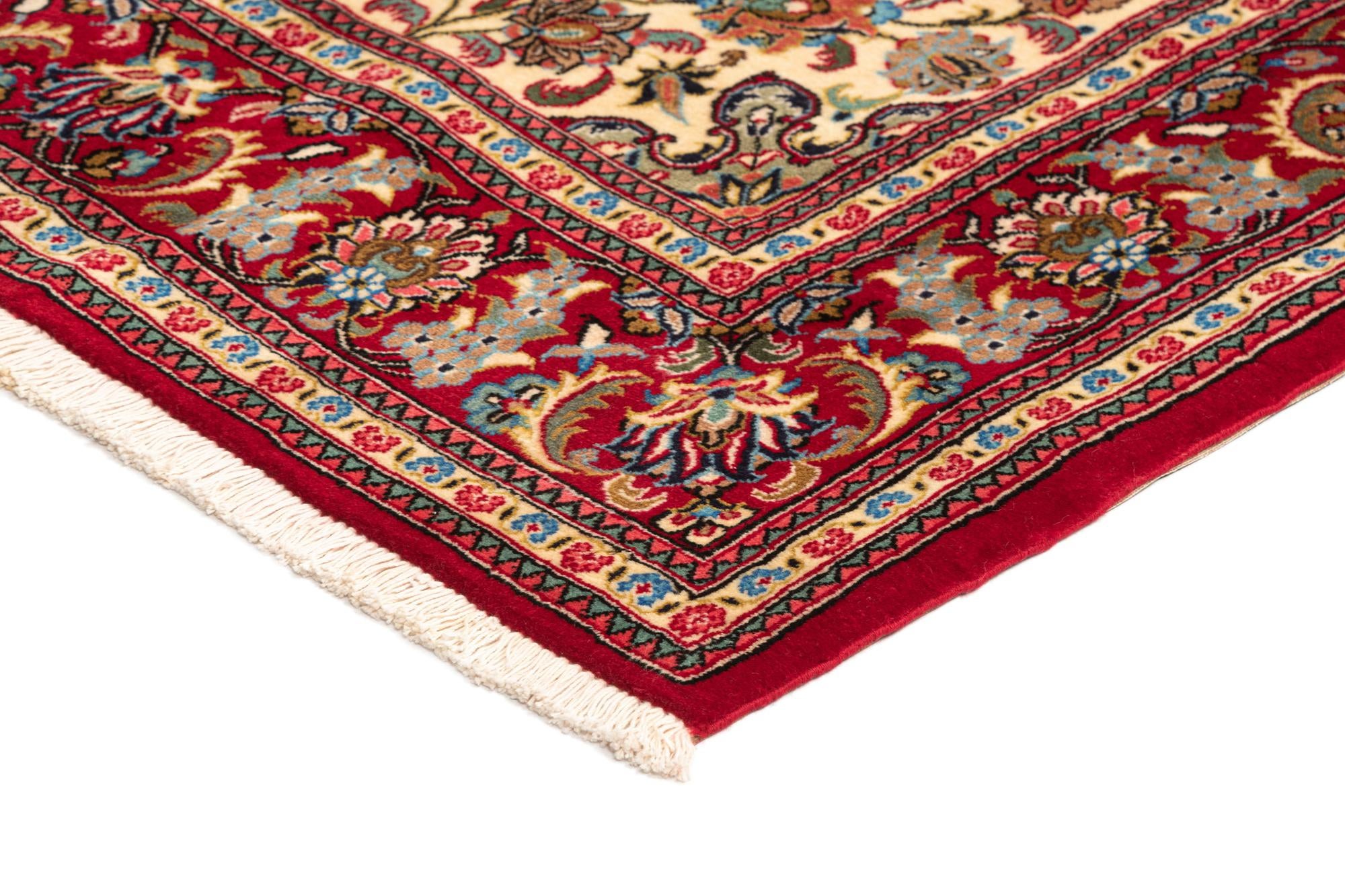 4' 6 x 7' 1 Hand Knotted Qom Persian Rug