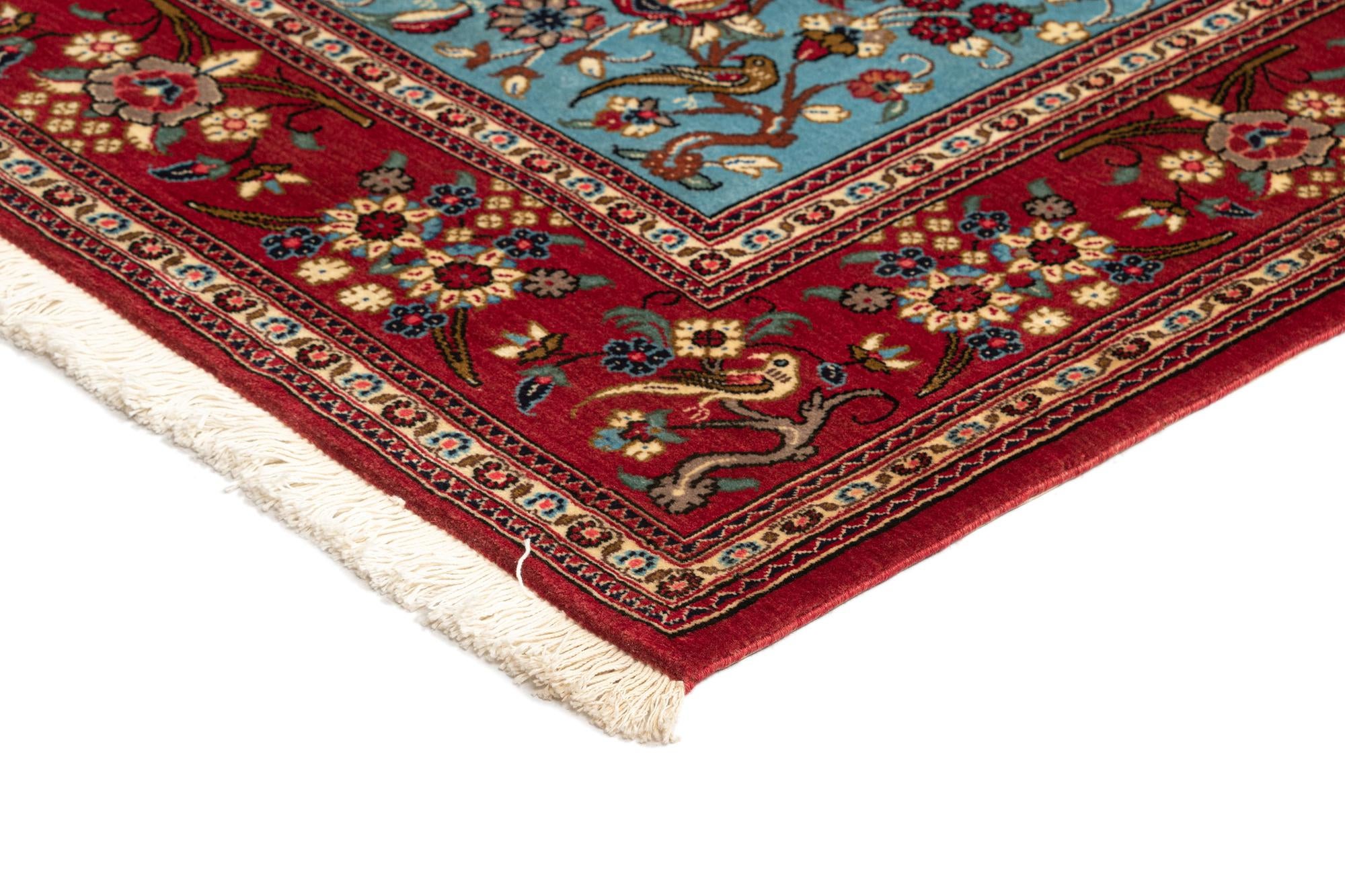 4' 8 x 7' Hand Knotted Qom Persian Rug