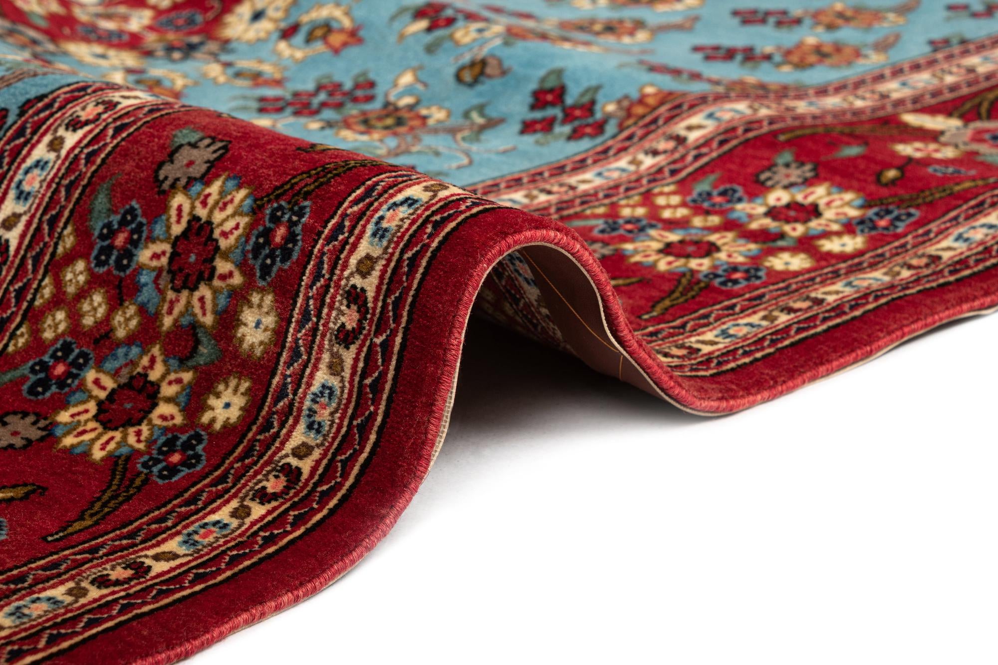 4' 8 x 7' Hand Knotted Qom Persian Rug