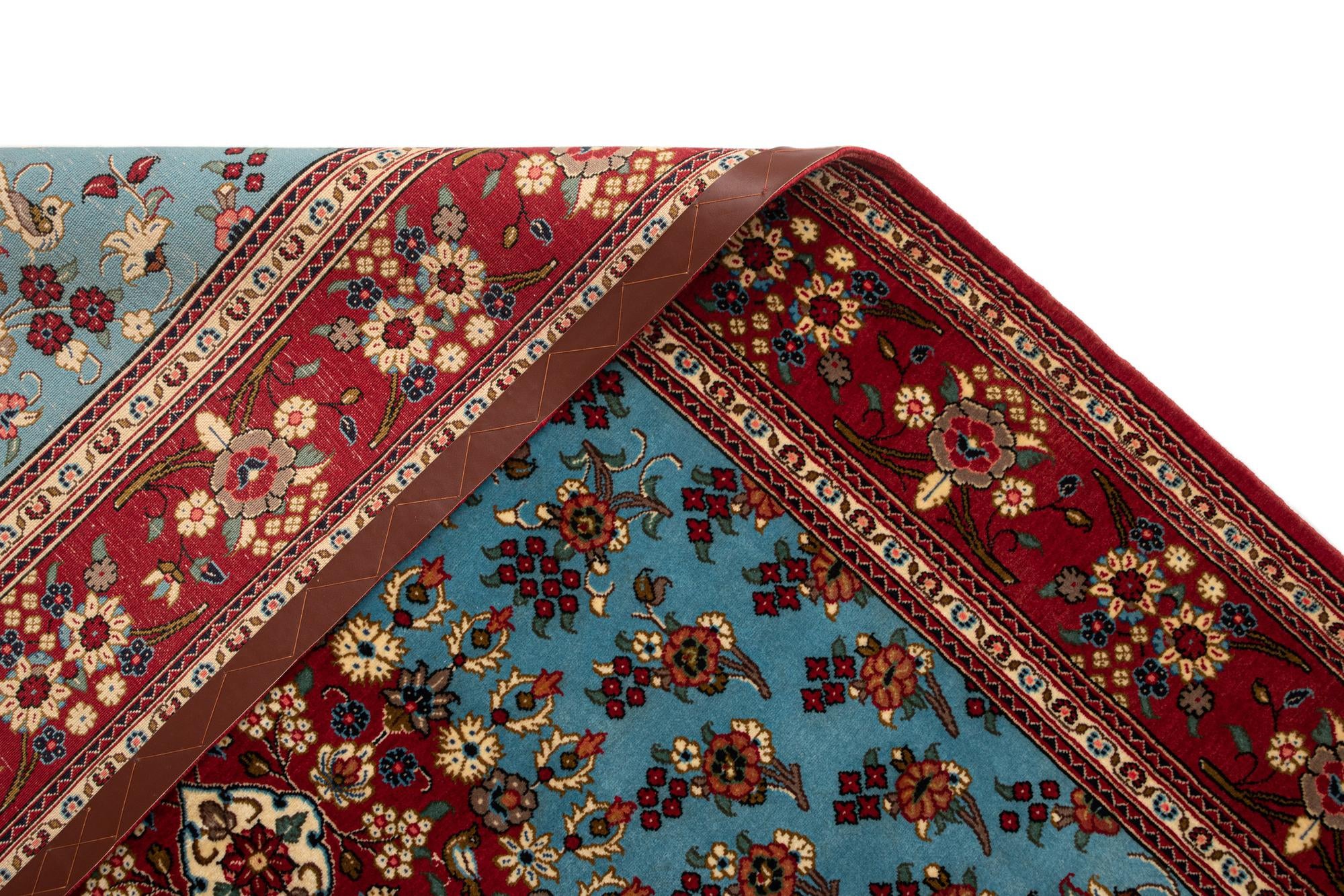 4' 8 x 7' Hand Knotted Qom Persian Rug