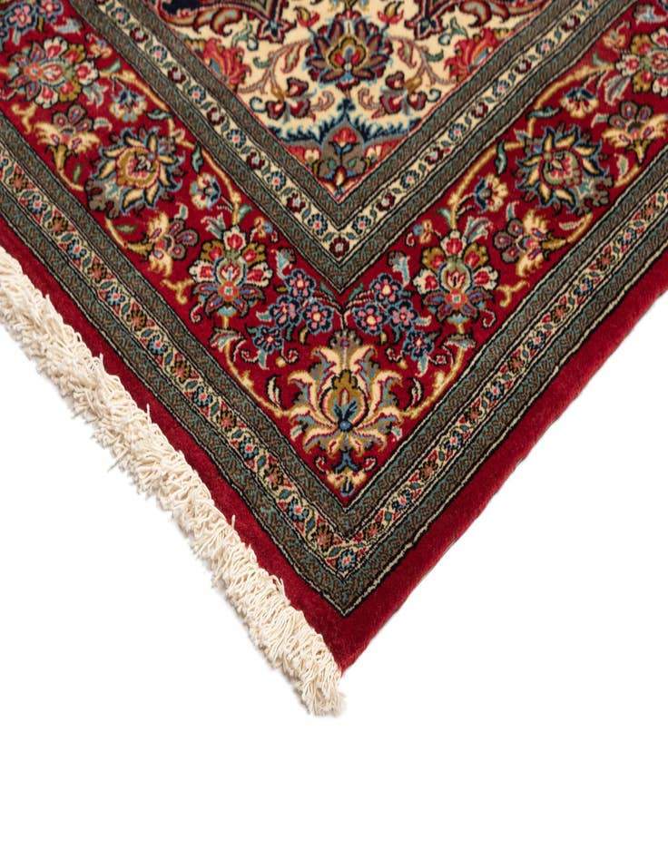 Detail image of 4' 8 x 7' 2  Hand Knotted Qom Persian Rug