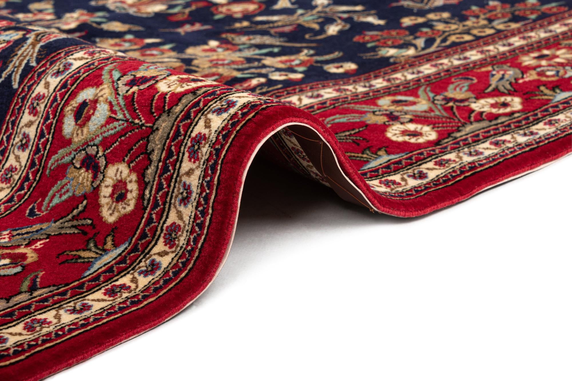 4' 8 x 7' 5 Hand Knotted Qom Persian Rug