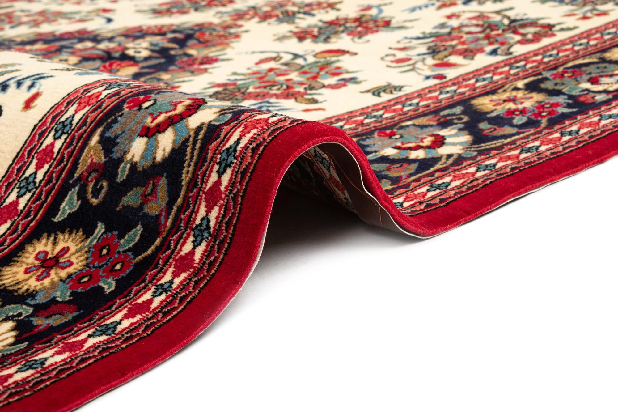 4' 7 x 6' 8 Hand Knotted Qom Persian Rug