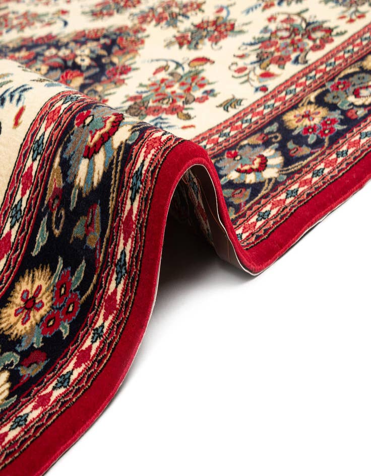 Detail image of 4' 7 x 6' 8  Hand Knotted Qom Persian Rug