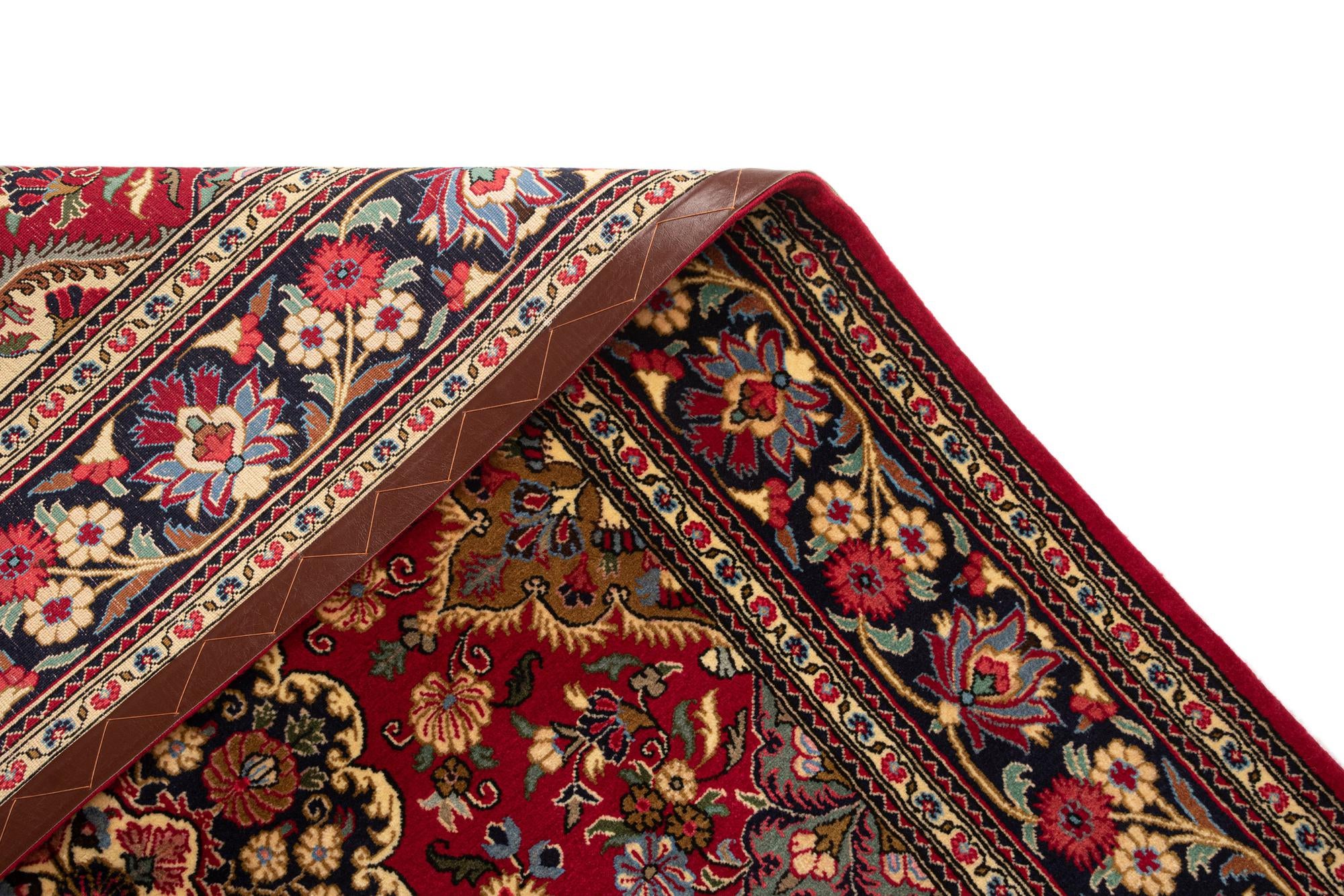 4' 9 x 7' Hand Knotted Qom Persian Rug