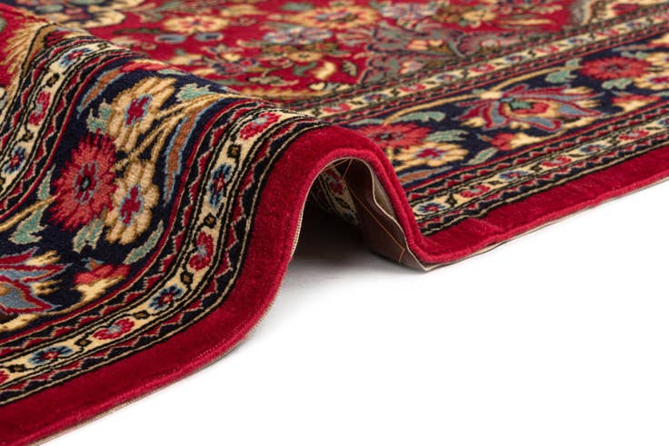 Detail image of 4' 9 x 7' Hand Knotted Qom Persian Rug