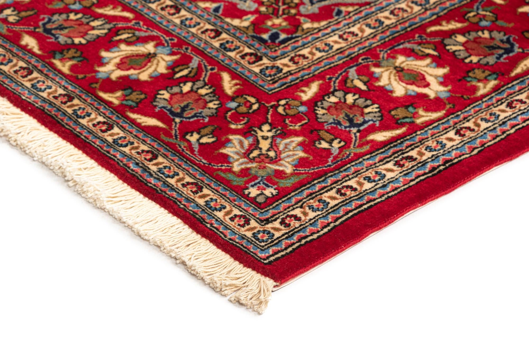 4' 9 x 6' 11 Hand Knotted Qom Persian Rug