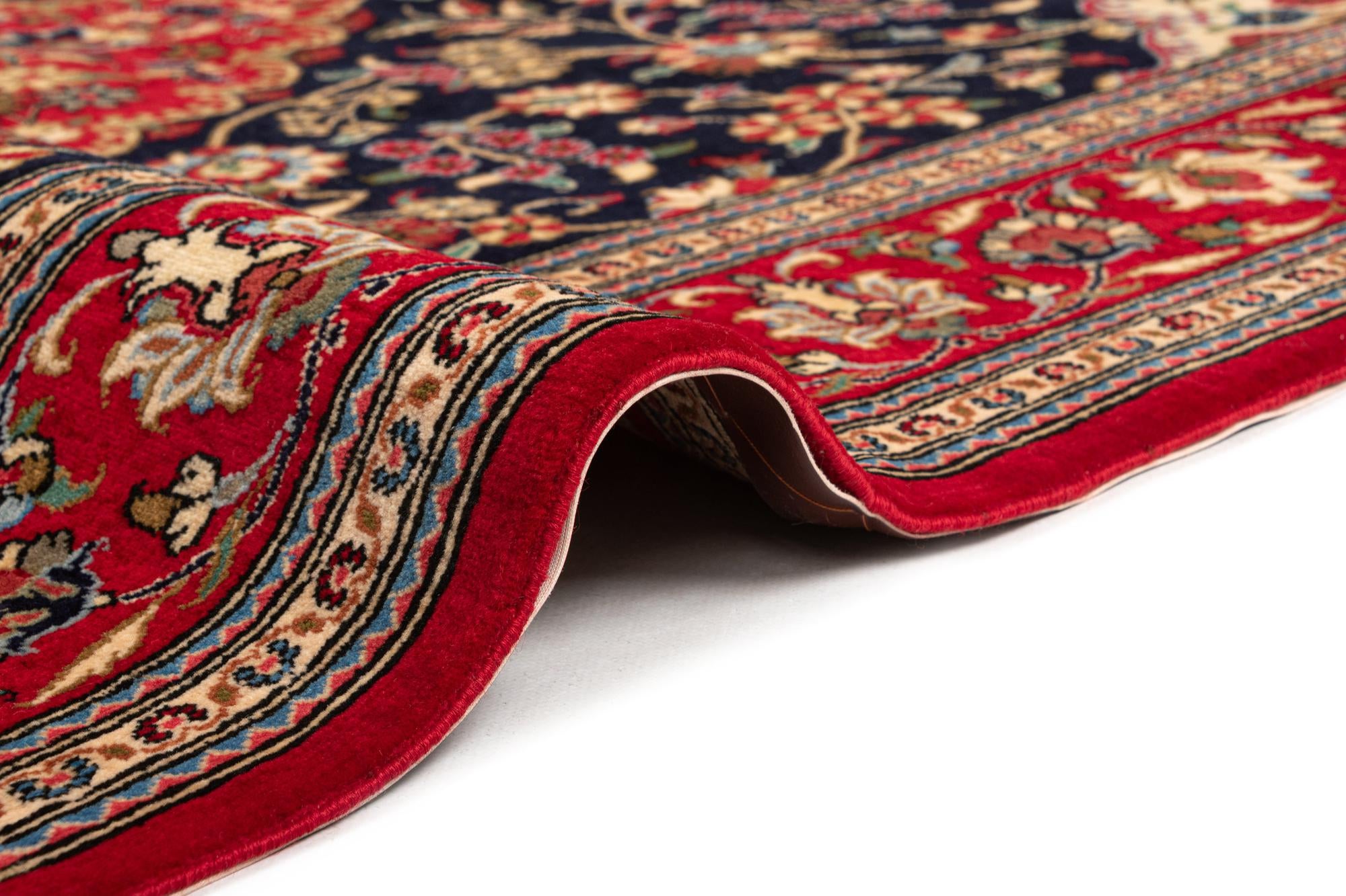 4' 9 x 6' 11 Hand Knotted Qom Persian Rug