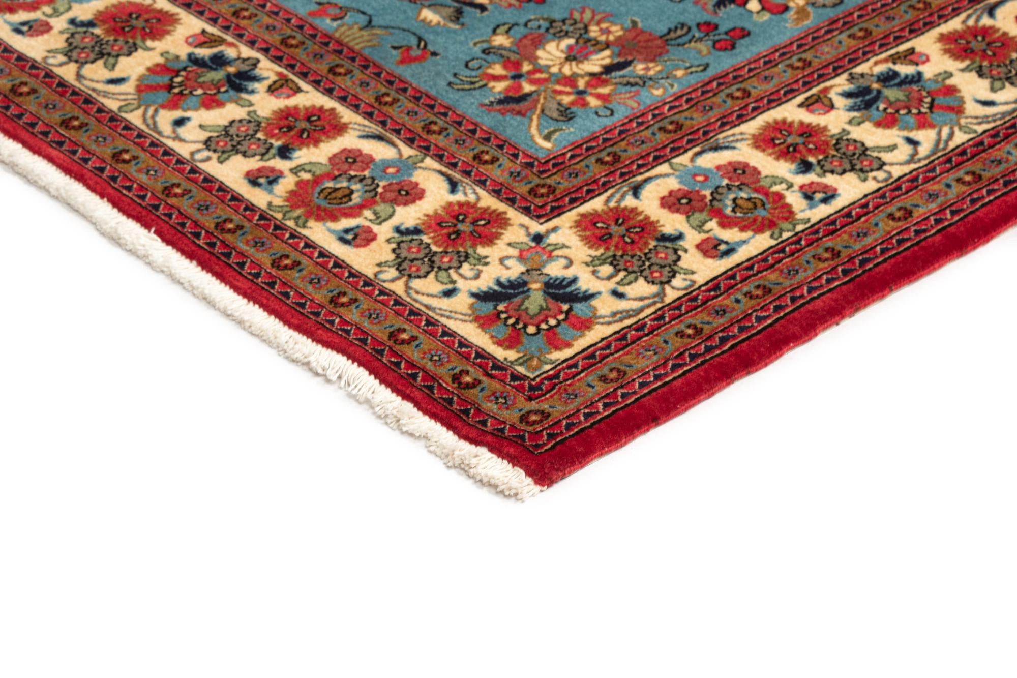 4' 9 x 7' Hand Knotted Qom Persian Rug