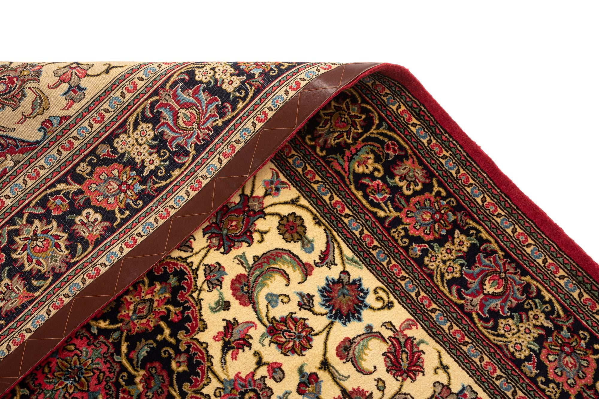 4' 8 x 6' 10 Hand Knotted Qom Persian Rug