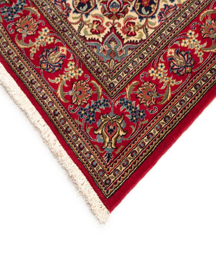 Detail image of 4' 8 x 6' 9  Hand Knotted Qom Persian Rug