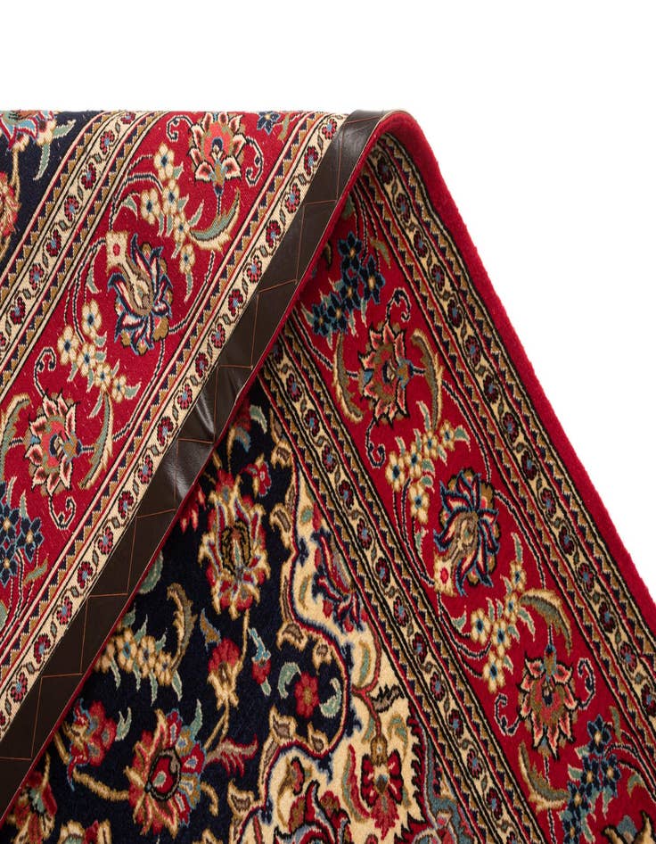 Detail image of 4' 8 x 6' 9  Hand Knotted Qom Persian Rug