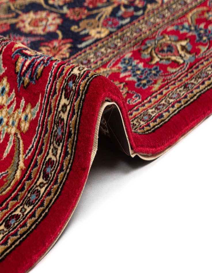 Detail image of 4' 8 x 6' 9  Hand Knotted Qom Persian Rug