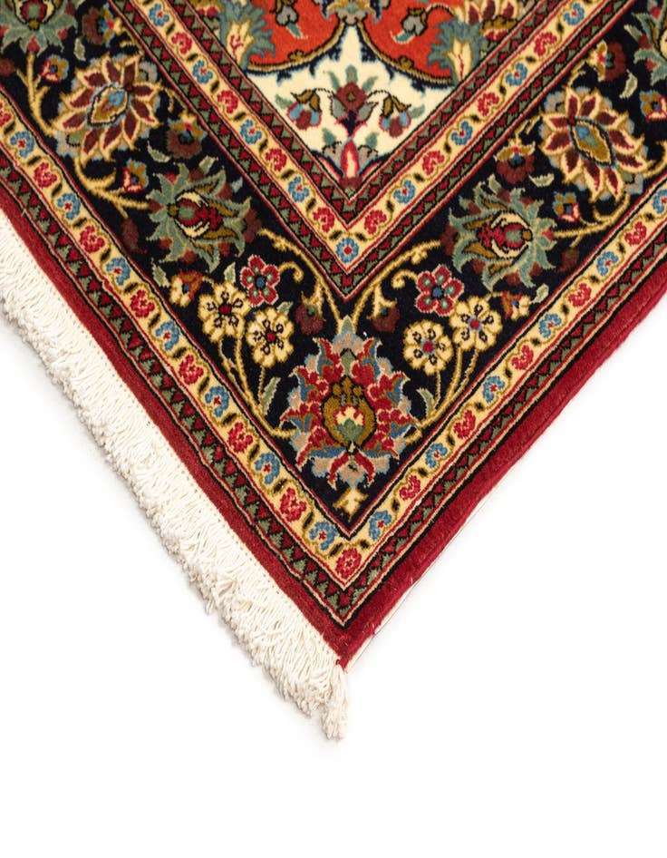 Detail image of 4' 8 x 6' 10  Hand Knotted Qom Persian Rug