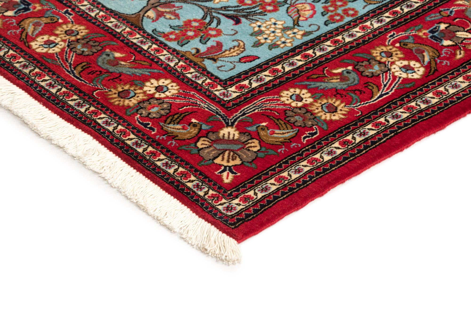 4' 10 x 6' 5 Hand Knotted Qom Persian Rug