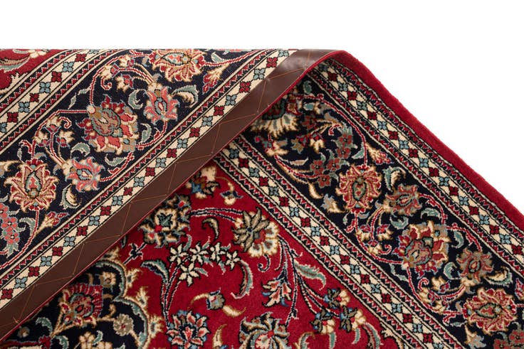 Detail image of 4' 9 x 6' 9 Hand Knotted Qom Persian Rug