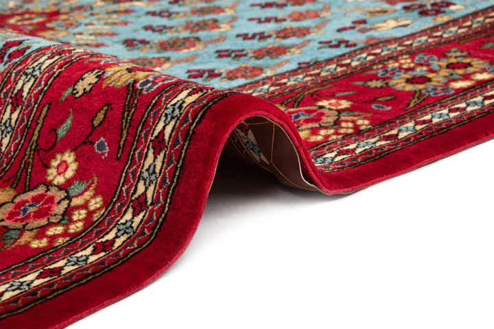 4' 7 x 6' 11 Hand Knotted Qom Persian Rug